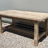 Stripped farmhouse table extensions to 255 cm