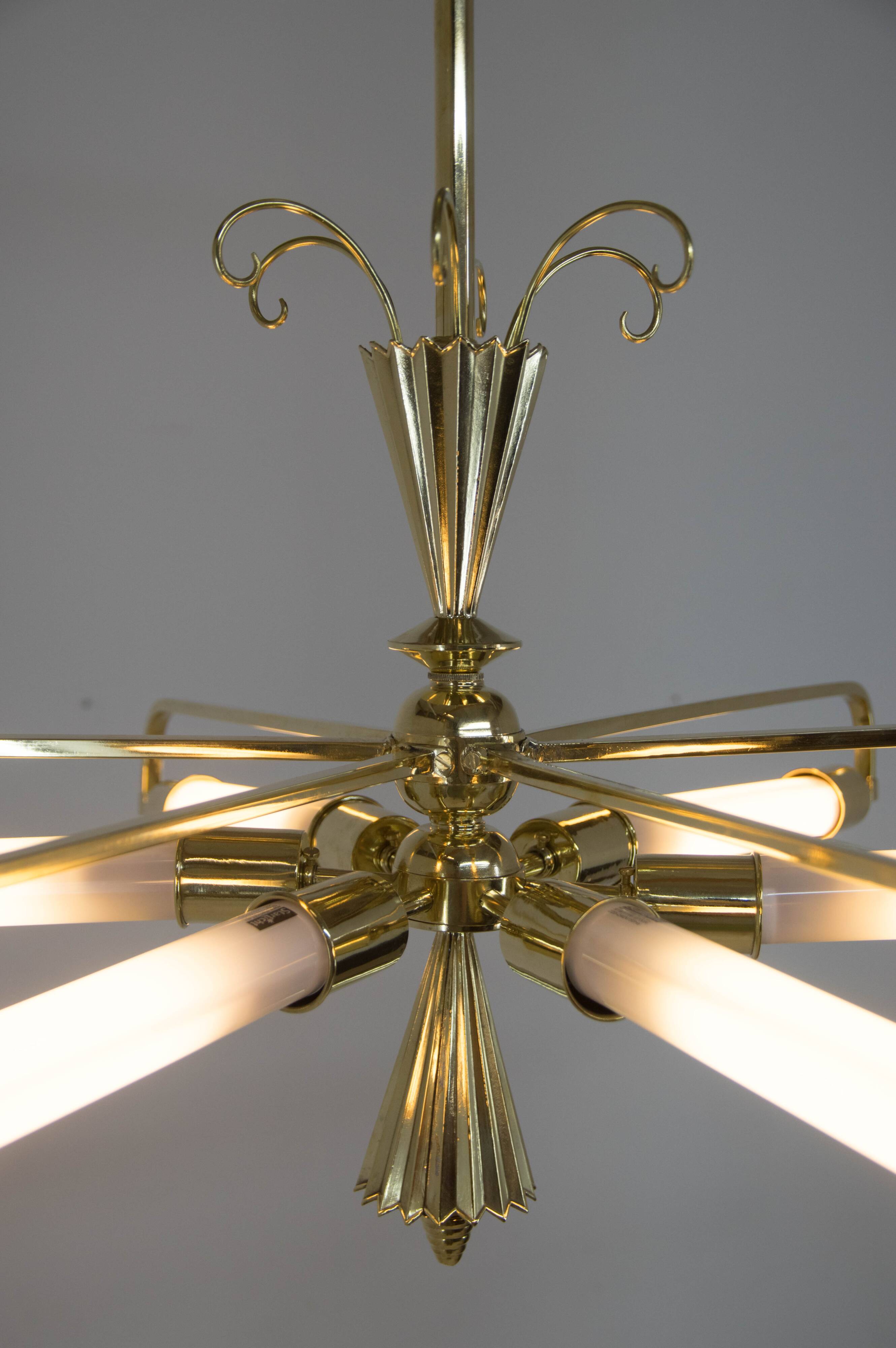 Very Rare Art Nouveau/Art Deco Chandelier, Austria, 1920s