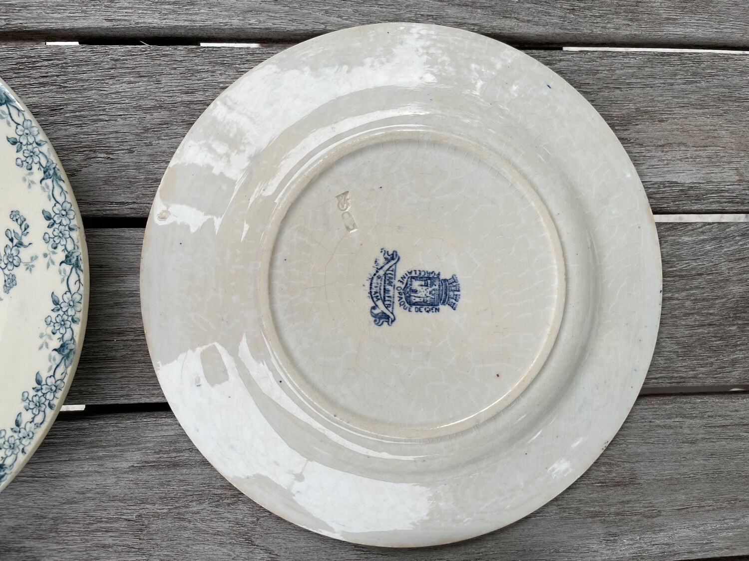 6 Mismatched Gien Iron Earth Dessert Plates