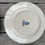 6 Mismatched Gien Iron Earth Dessert Plates