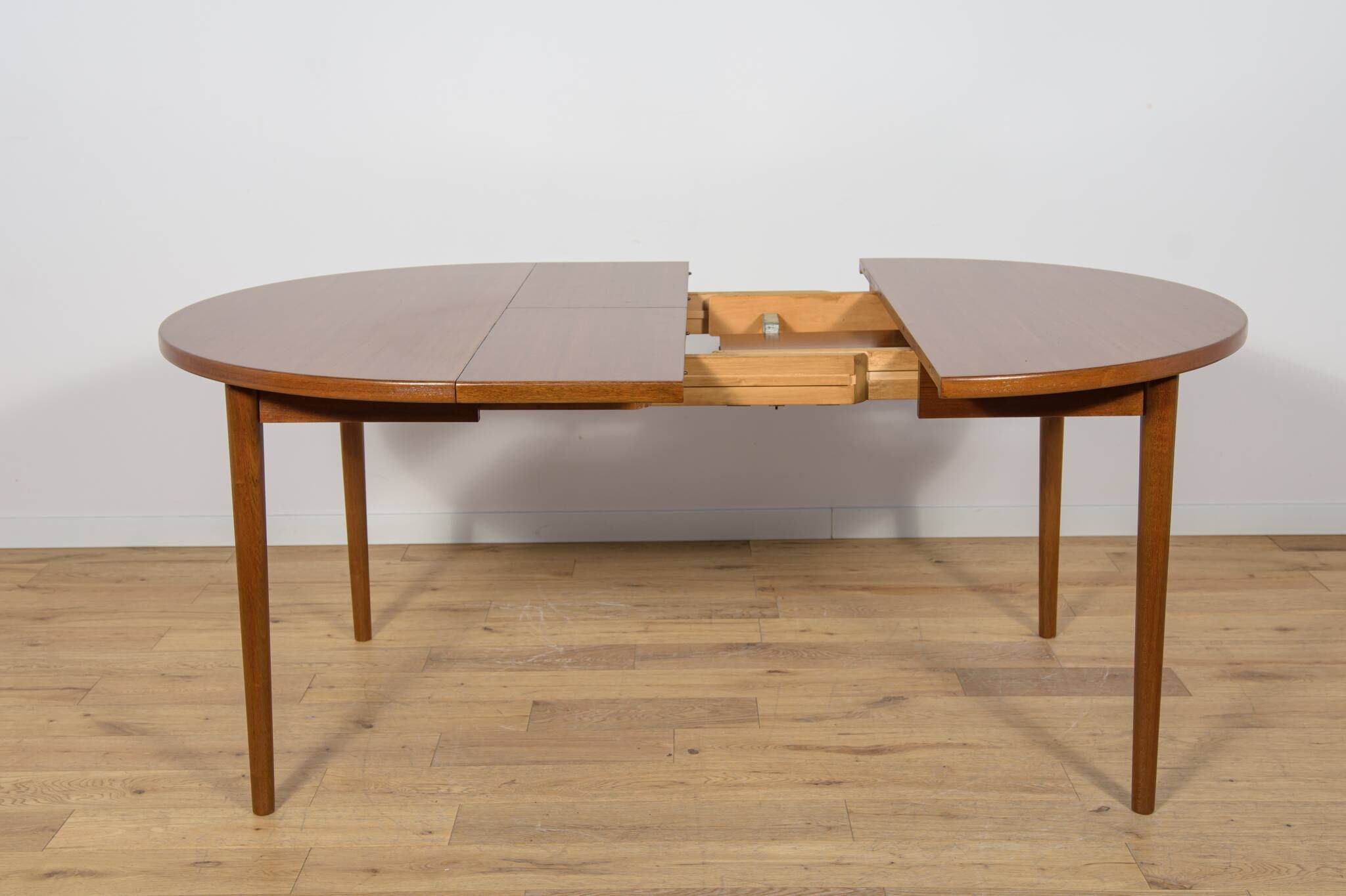 Mid-Century Round Teak Dining Table by Nils Jonsson for Hugo Troeds, Sweden
