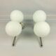 Double globe opalin sconces 1960