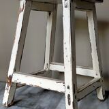 Old patinated workshop stool