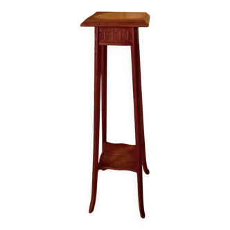 Carved wooden stool