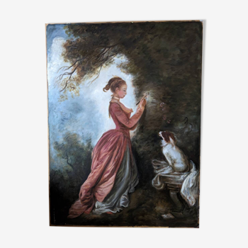 Tableau d'après Fragonard