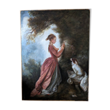 Tableau d'après Fragonard