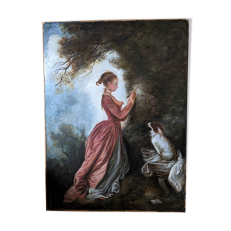 Painting after Fragonard