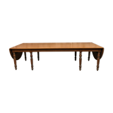 Former large oak farm table early 20th vintage