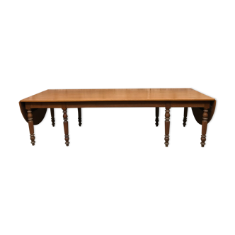 Former large oak farm table early 20th vintage