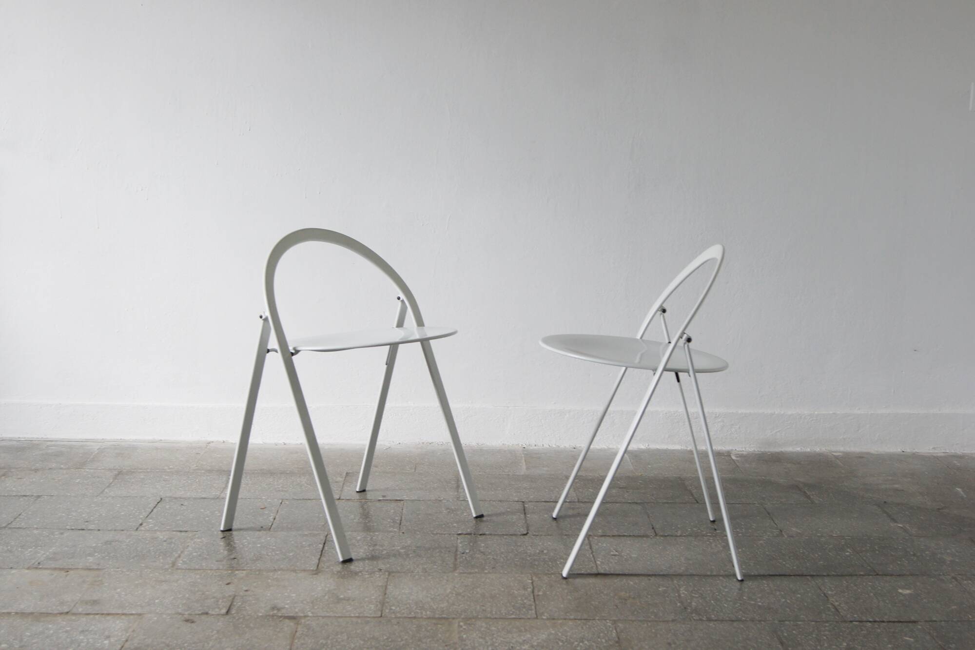Chaises Pliantes Mid-Century par Giorgio Cattelan pour Cidue, Italie, 1970s, Set de 2