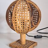 Paire de lampes de chevet bambou
