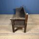Antique Spanish chestnut wood bench from the 18th century