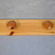 Wall coat rack in pine 1980
