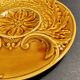 Assiette à artichaut barbotine Gien décor jaune