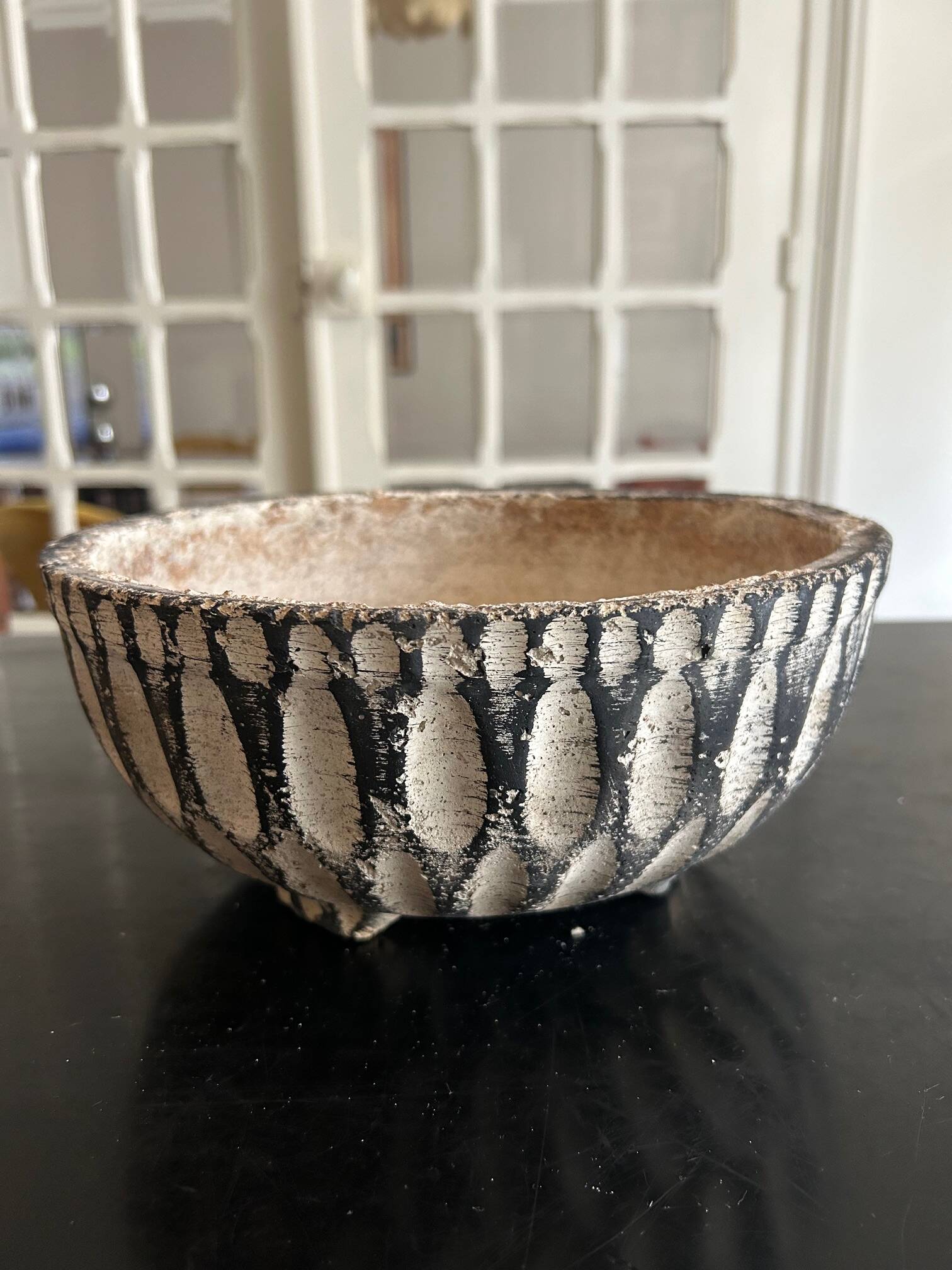 set of cement planters 1950