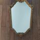 Miroir rocaille doré 42x74cm