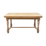 Table de ferme poncée rallonge jusqu'à 2,54m