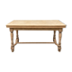 Table de ferme poncée rallonge jusqu'à 2,54m