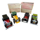 Set of 4 vintage wooden cars