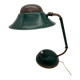 1960s cocotte desk lamp, green and brass, table lamp