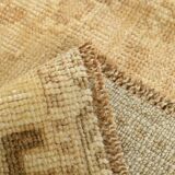 7x10 Cream & Brown Vintage Persian Rug, 205x316Cm