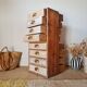Petit meuble d'atelier vintage à tiroirs