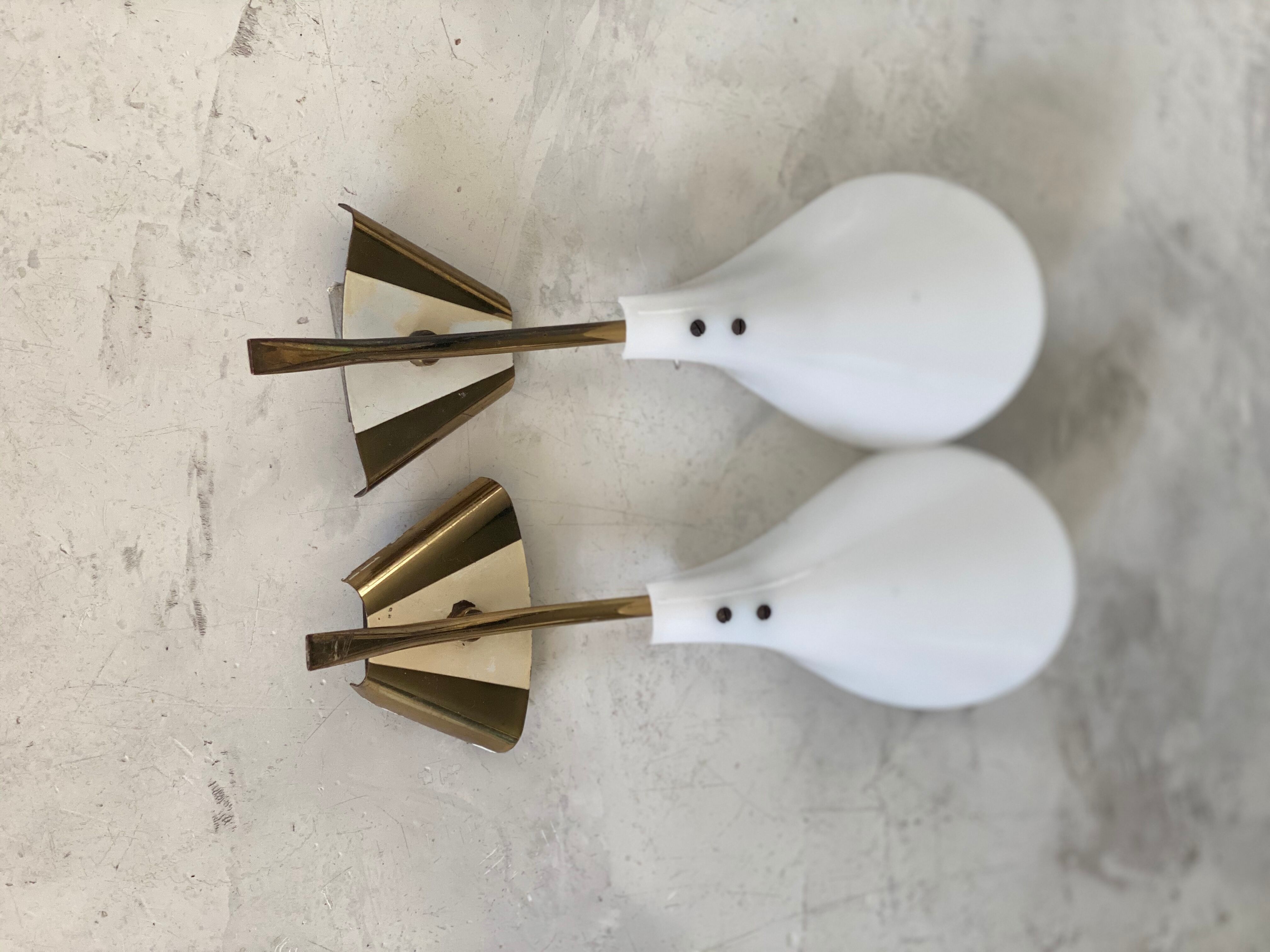 Brass sconces