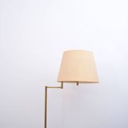 Lampe de sol en laiton vintage avec bras pivotant, années 1970
