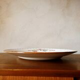 Plat rond terre de fer Minton par Sarreguemines
