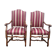 Paire de fauteuils Louis XIII retapissés