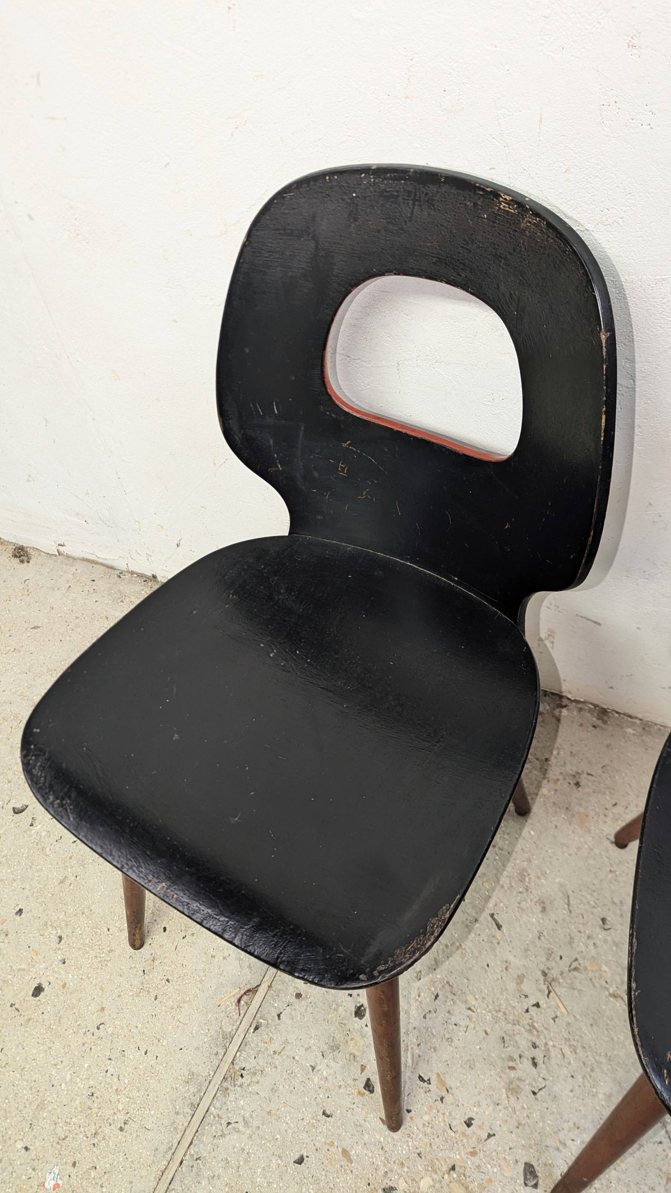 Pair of Baumann chairs, eye type.