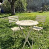 "Bistro Paris" folding set – Table + 2 chairs