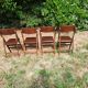 Pair of folding bistro chairs Baumann