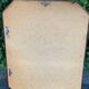 Vintage octagonal mirror in solid wood