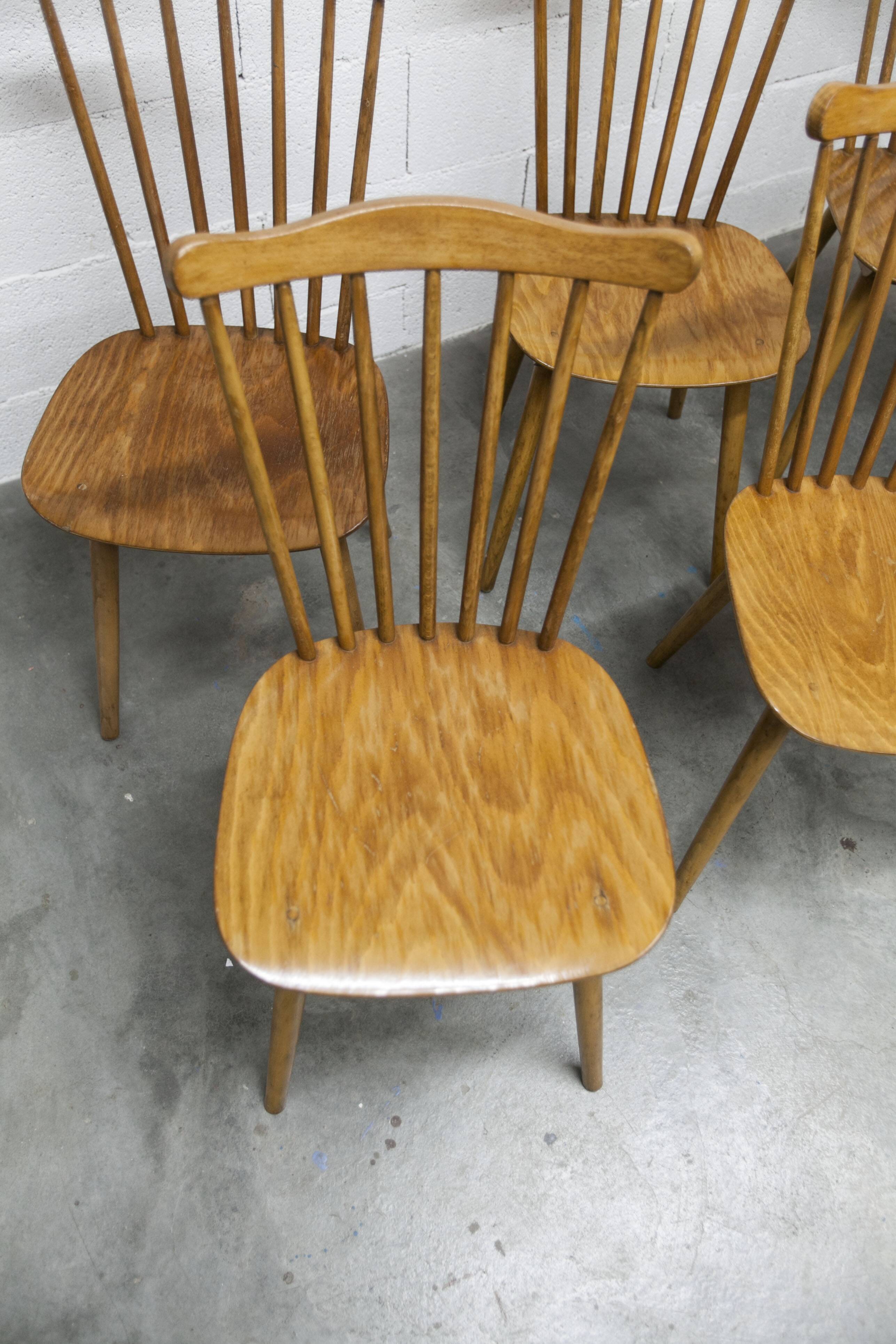 Ensemble de 6 chaises Baumann modèle Menuet