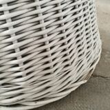 Braided rattan armchair
