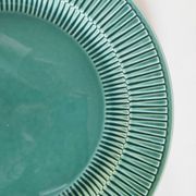 Plat en faïence Royal Boch vert 31 cm