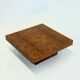 Square coffee table by Fratelli Turri with burl wood