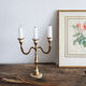 Chandelier 3 branches en laiton et nacre