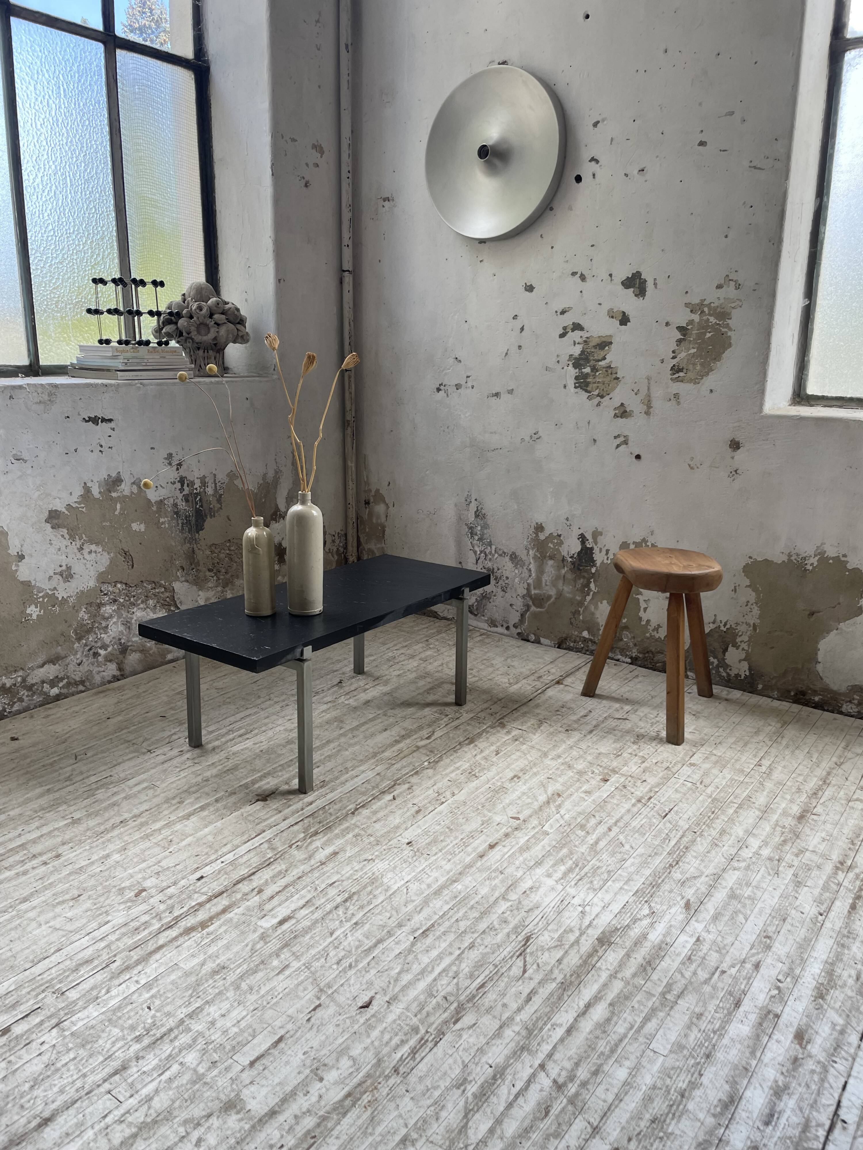 1950s slate coffee table