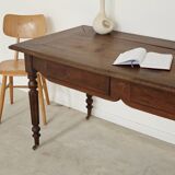 1940s farmhouse table in solid oak