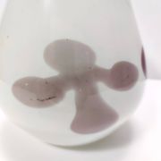 White Murano Glass Vase attr. to Dino Martens for Aureliano Toso