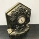 Clock on feet art deco vintage metal