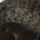 Vintage toad sofa from the 50s-60s in green velvet