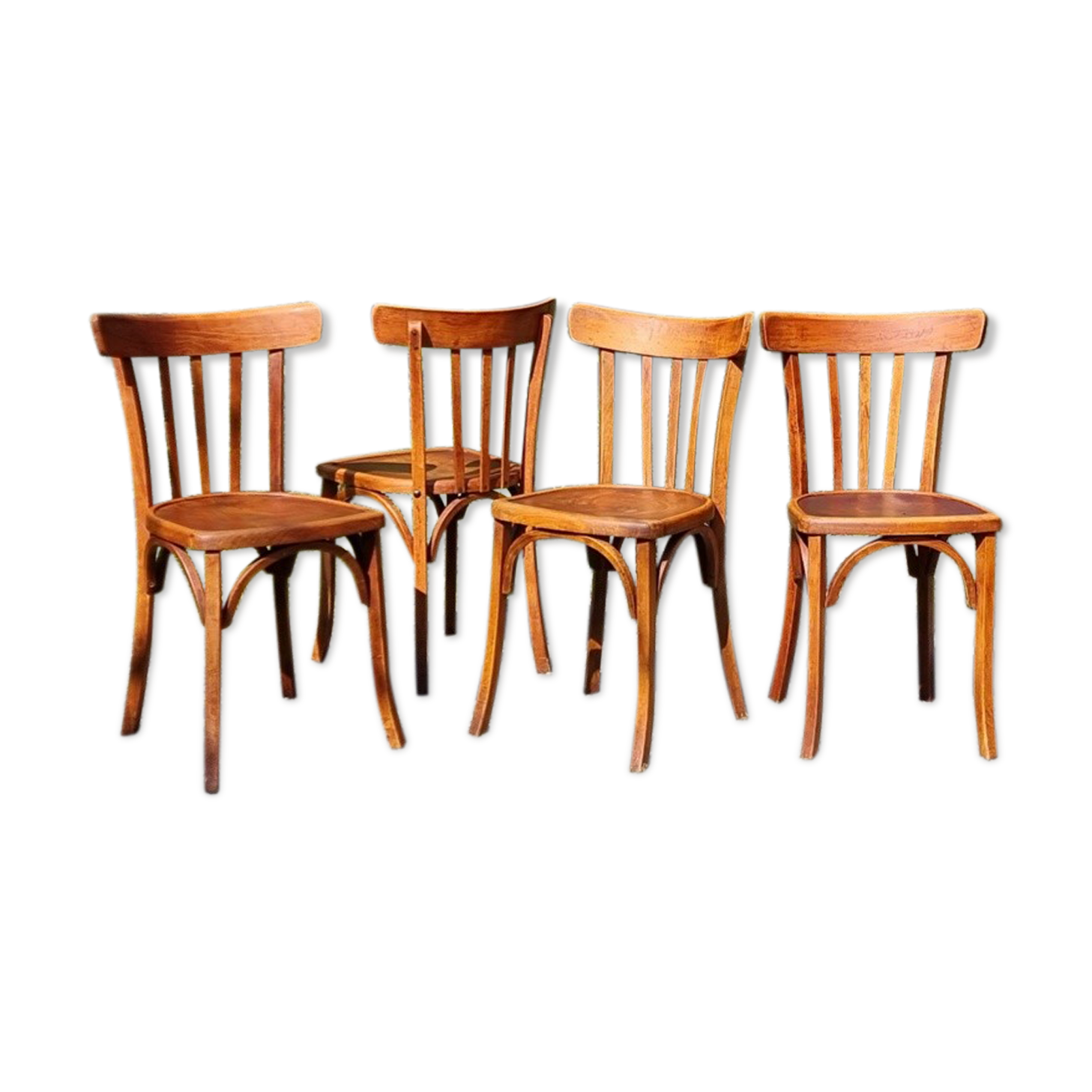 Set 4 chairs bistro luterma 40s