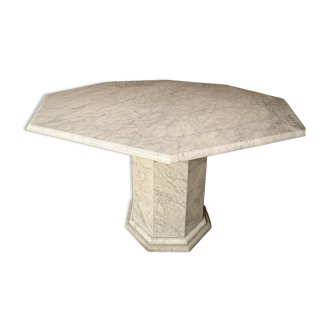 White marble table
