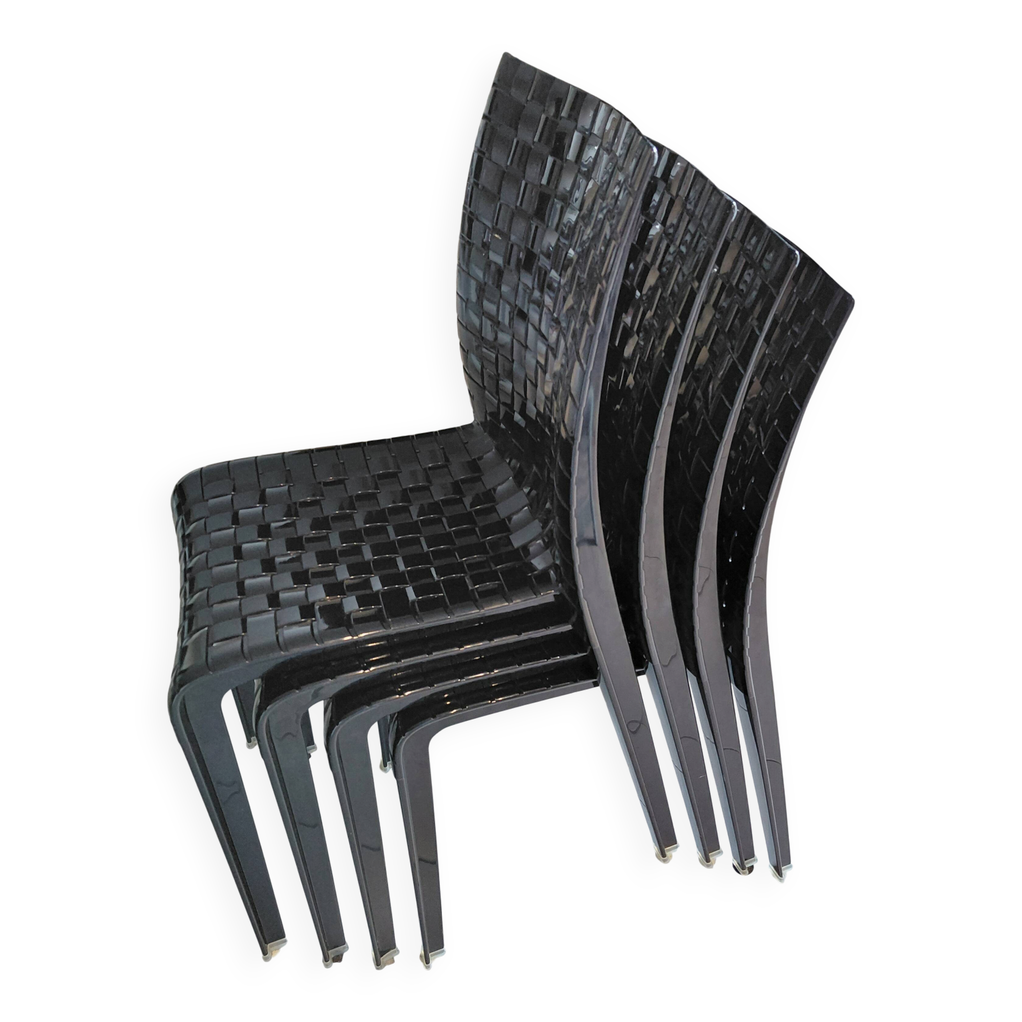 Kartell ami ami black chairs