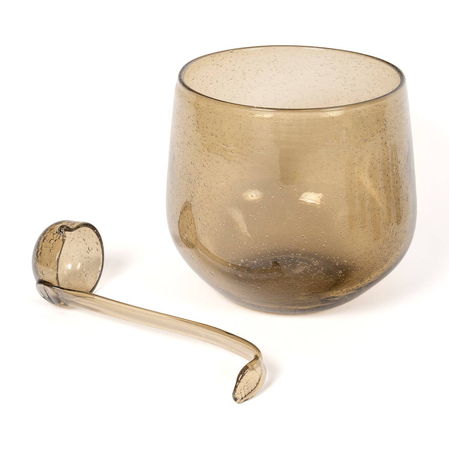 Service of orangeade in bubble glass from the Verrerie de Biot, c. 1970.