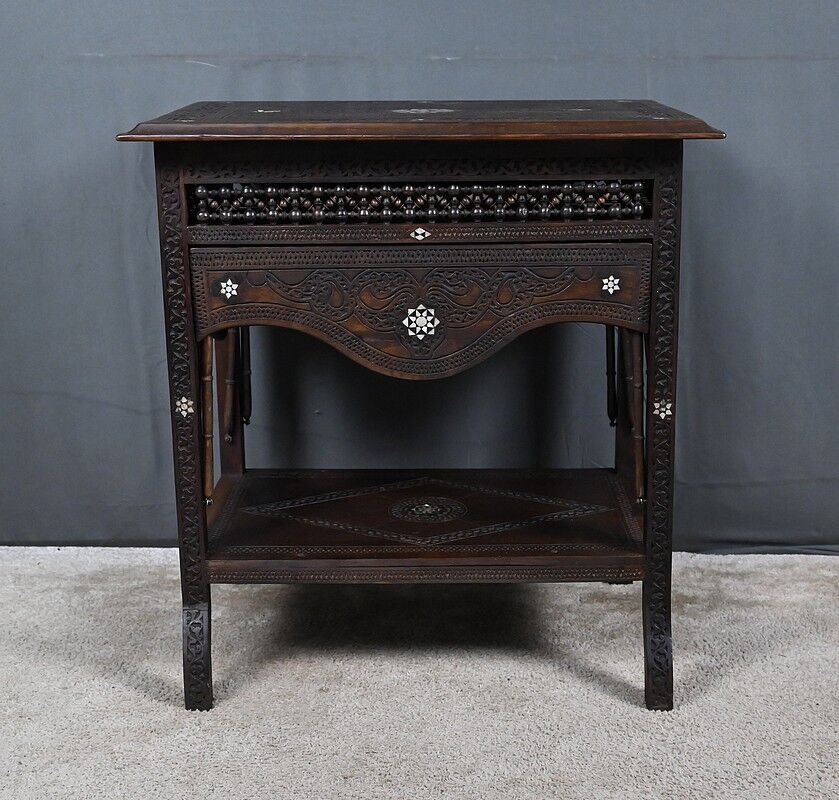 Syrian walnut table – late 19th century