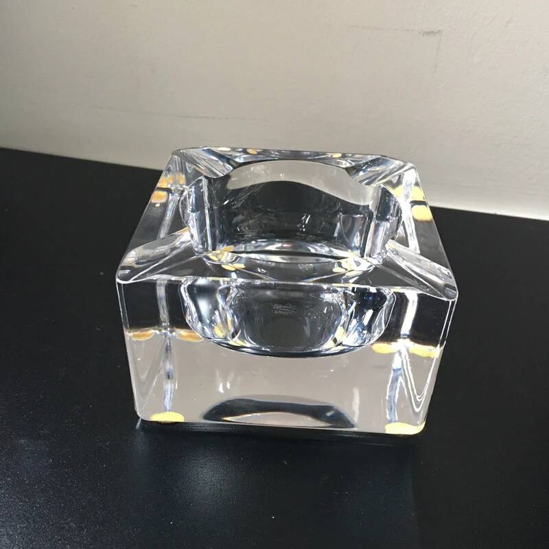 Vintage Sèvres Crystal Ashtray 9x9 cm